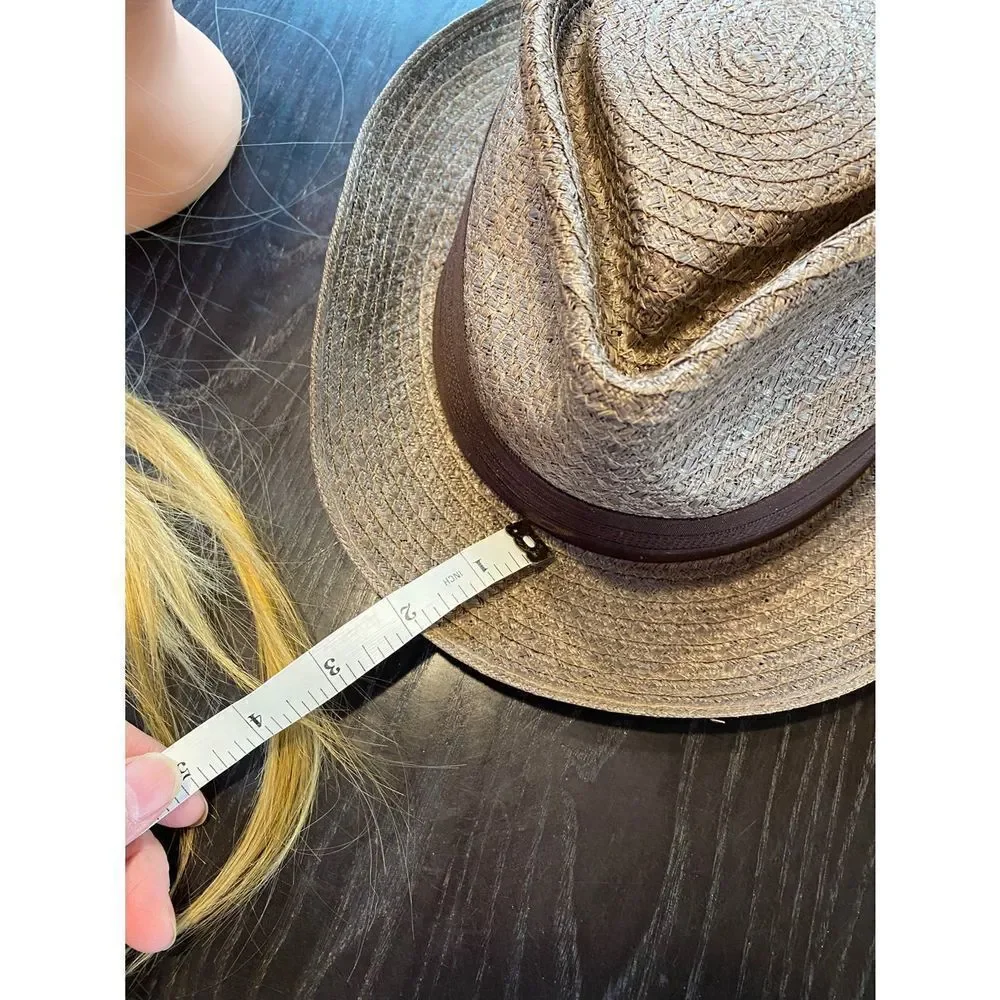 Vintage Dorsey Jay Straw Fedora Hat - Picture 7 of 9